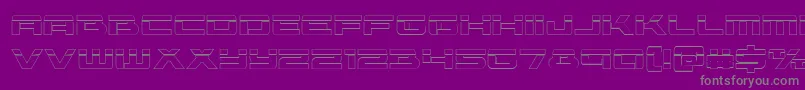 Vorpalout Font – Gray Fonts on Purple Background