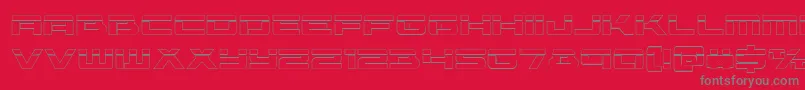 Шрифт Vorpalout – серые шрифты на красном фоне
