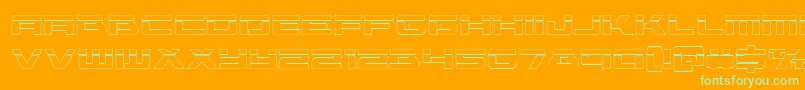 Vorpalout Font – Green Fonts on Orange Background