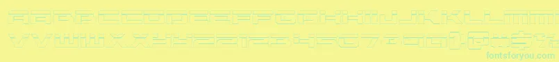Vorpalout-fontti – vihreät fontit keltaisella taustalla