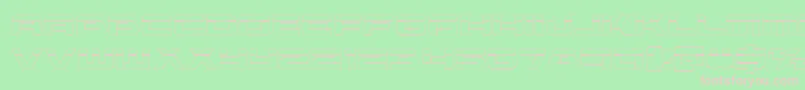 Vorpalout Font – Pink Fonts on Green Background