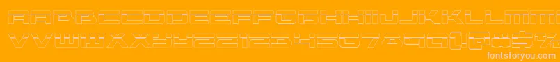Vorpalout Font – Pink Fonts on Orange Background