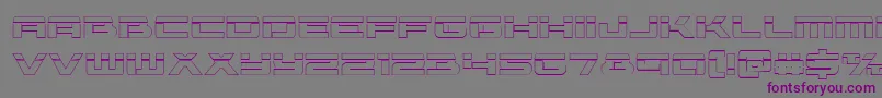 Vorpalout Font – Purple Fonts on Gray Background