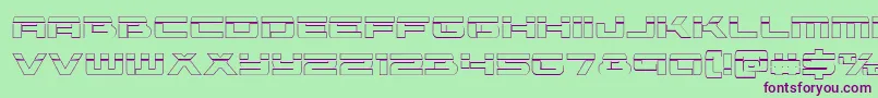 Vorpalout Font – Purple Fonts on Green Background