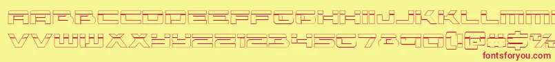 Vorpalout Font – Red Fonts on Yellow Background