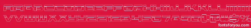 Vorpalout Font – White Fonts on Red Background