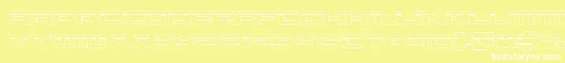 Vorpalout Font – White Fonts on Yellow Background