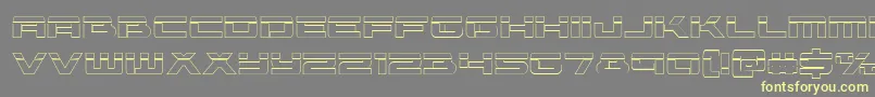 Vorpalout Font – Yellow Fonts on Gray Background