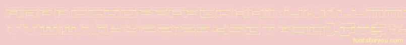Vorpalout Font – Yellow Fonts on Pink Background