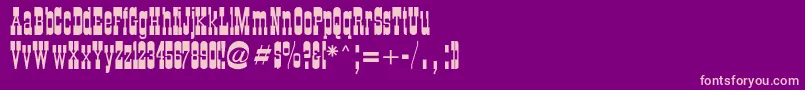 Oldwestern Font – Pink Fonts on Purple Background