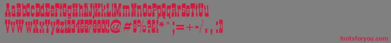 More about Oldwestern Font Oldwestern Font – Red Fonts on Gray Background