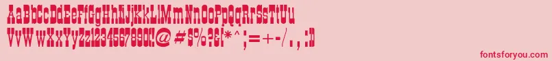 Oldwestern Font – Red Fonts on Pink Background