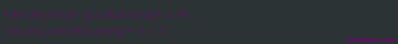 Unrulyness Font – Purple Fonts on Black Background