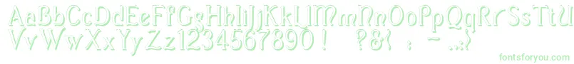 CasuaShadow-Schriftart – Grüne Schriften