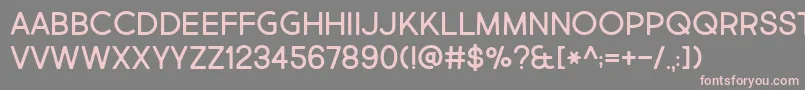 BmdMarketFreshAllCaps Font – Pink Fonts on Gray Background