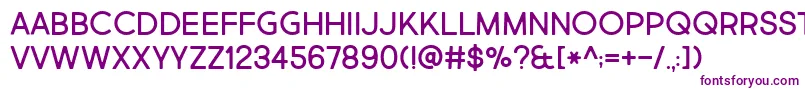 BmdMarketFreshAllCaps Font – Purple Fonts on White Background