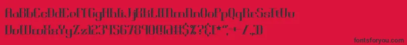 Blackoni Font – Black Fonts on Red Background