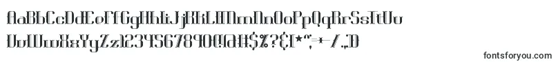 Шрифт Blackoni – узкие шрифты