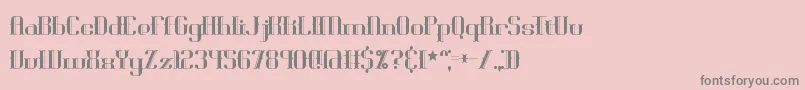 Blackoni Font – Gray Fonts on Pink Background