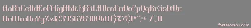 Blackoni Font – Pink Fonts on Gray Background