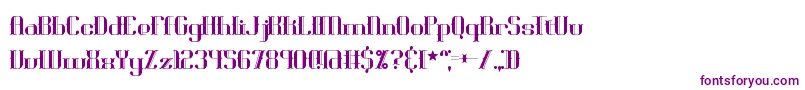 Blackoni Font – Purple Fonts on White Background