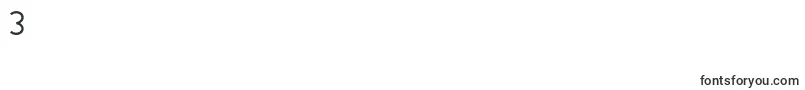 Finenessproregular Font – Fonts for Digit 3