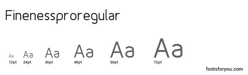 Finenessproregular Font Sizes