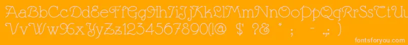 Margaritaville Font – Pink Fonts on Orange Background