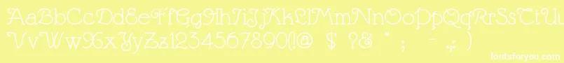 Margaritaville Font – White Fonts on Yellow Background