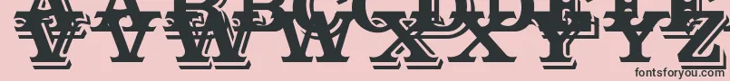 Outstanding Font – Black Fonts on Pink Background