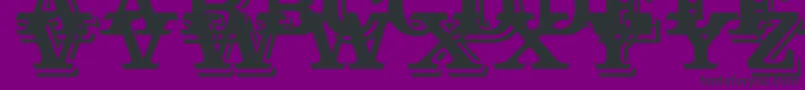 Outstanding Font – Black Fonts on Purple Background