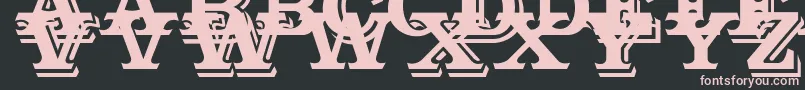 Outstanding Font – Pink Fonts on Black Background