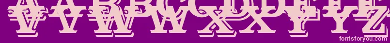 Outstanding Font – Pink Fonts on Purple Background