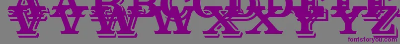 Outstanding Font – Purple Fonts on Gray Background