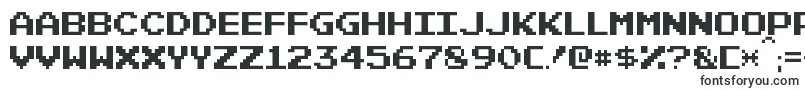 PixelEmulator-Schriftart – Breite Schriften