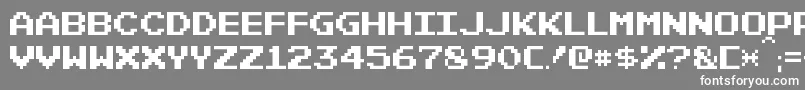 PixelEmulator Font – White Fonts on Gray Background