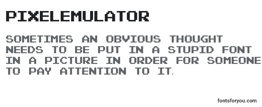 Обзор шрифта PixelEmulator