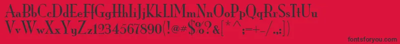 MonaLisaSolidItcTt Font – Black Fonts on Red Background