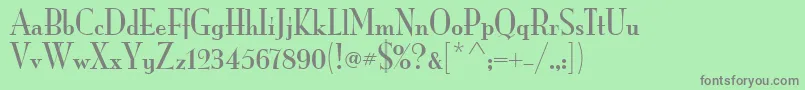 MonaLisaSolidItcTt Font – Gray Fonts on Green Background