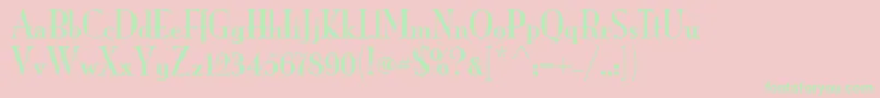 MonaLisaSolidItcTt Font – Green Fonts on Pink Background