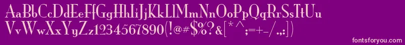 MonaLisaSolidItcTt Font – Pink Fonts on Purple Background