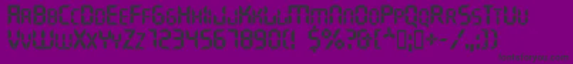 Ghostmachine Font – Black Fonts on Purple Background