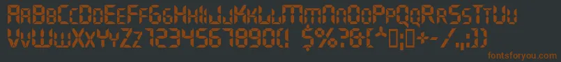 Ghostmachine Font – Brown Fonts on Black Background