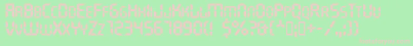 Ghostmachine Font – Pink Fonts on Green Background