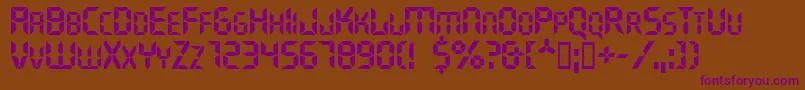 Ghostmachine Font – Purple Fonts on Brown Background