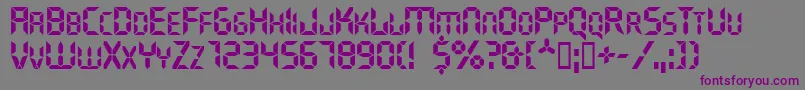 Ghostmachine Font – Purple Fonts on Gray Background