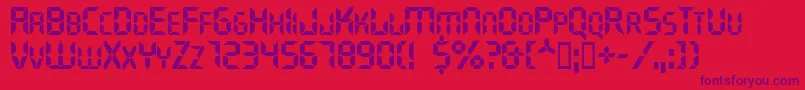 Ghostmachine Font – Purple Fonts on Red Background