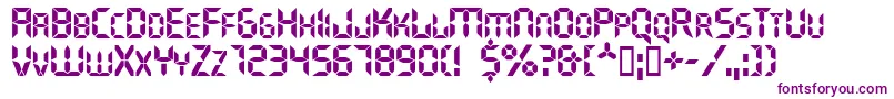 Ghostmachine Font – Purple Fonts on White Background