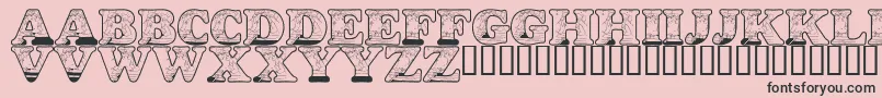 LmsKissDeGirl Font – Black Fonts on Pink Background