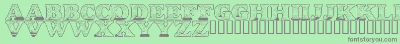 LmsKissDeGirl Font – Gray Fonts on Green Background